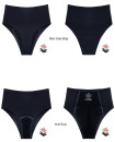 High Waist Seamless Period Menstruation XS-2XL underwear BLACK